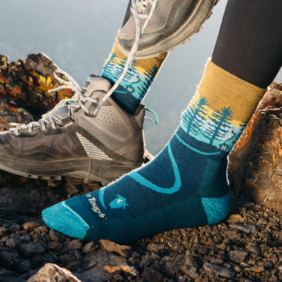 Northwoods Micro Crew Midweight With Cushion Dark Teal | Women's