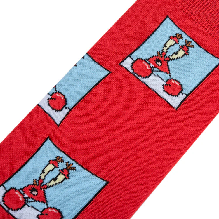 Confused Mr. Krabs Crew Socks | Men&