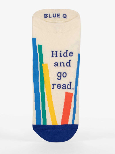 Hide And Go Read Sneaker Socks | Women's
