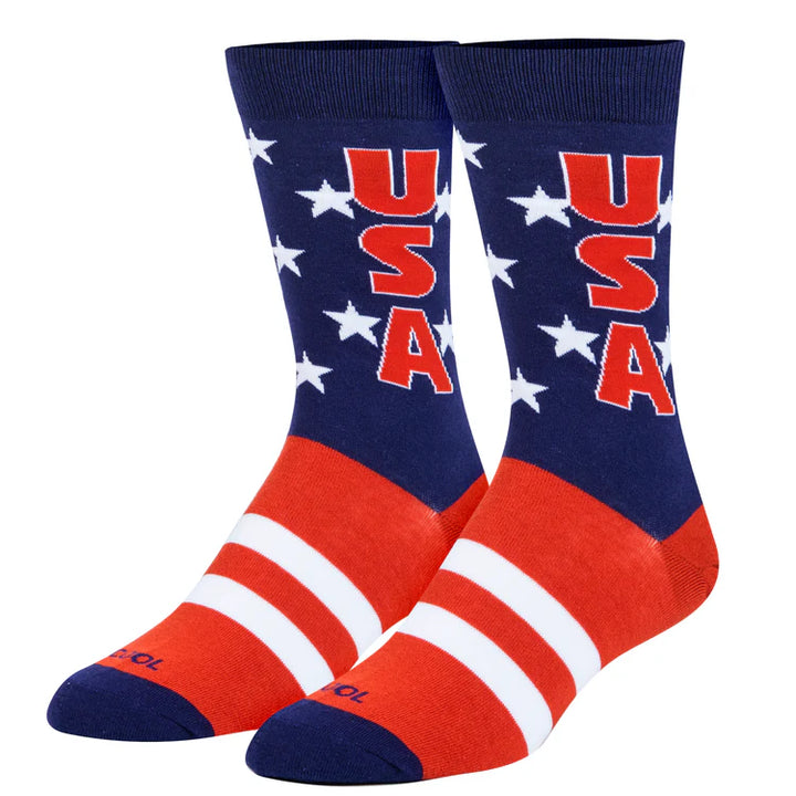 USA Stars Crew Socks | Men&