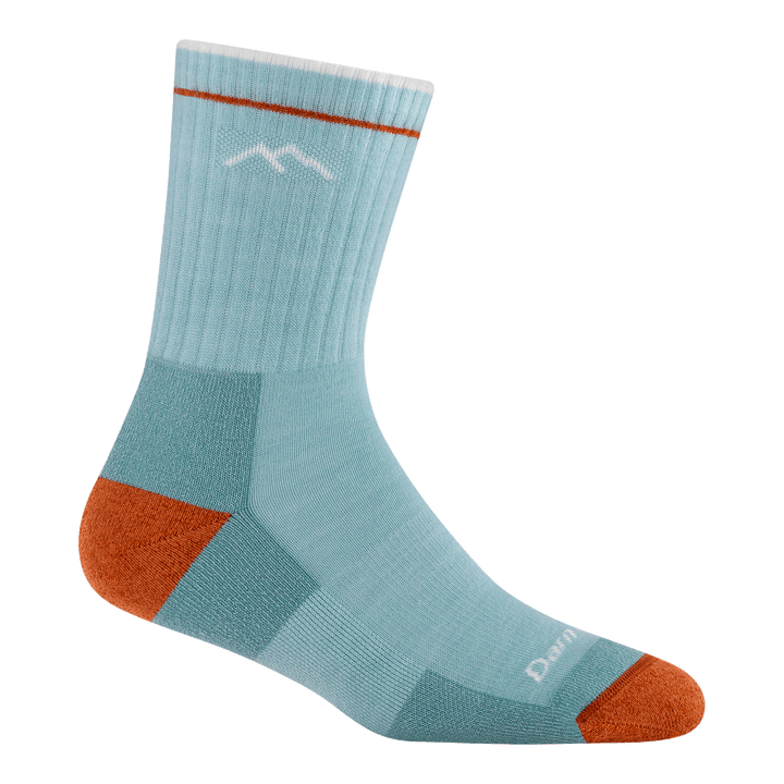 Hiker Midweight Hiking glacier micro crew socks - right foot view