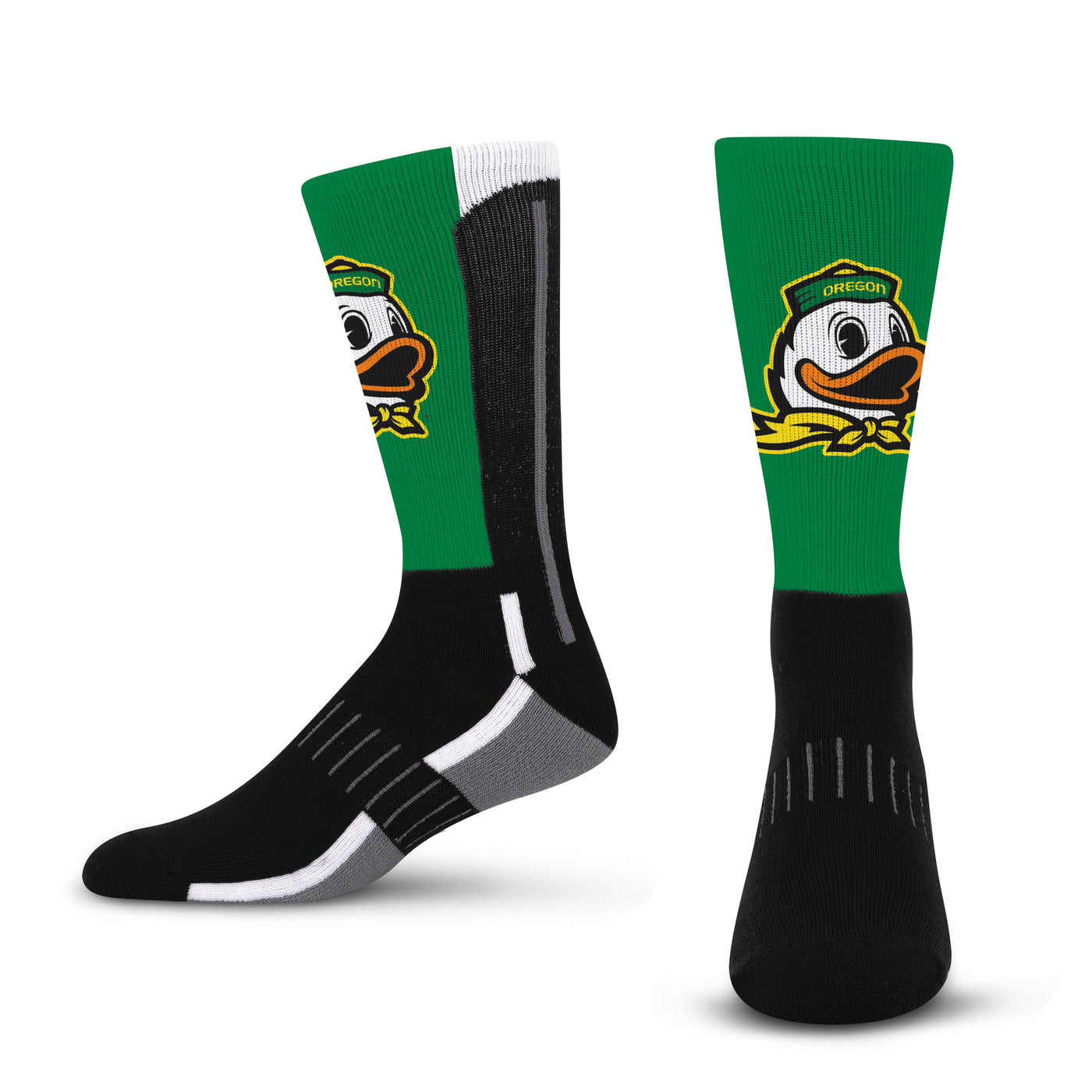 Puddles University of Oregon Ducks Phenom Curve Youth Crew Socks | Kids'