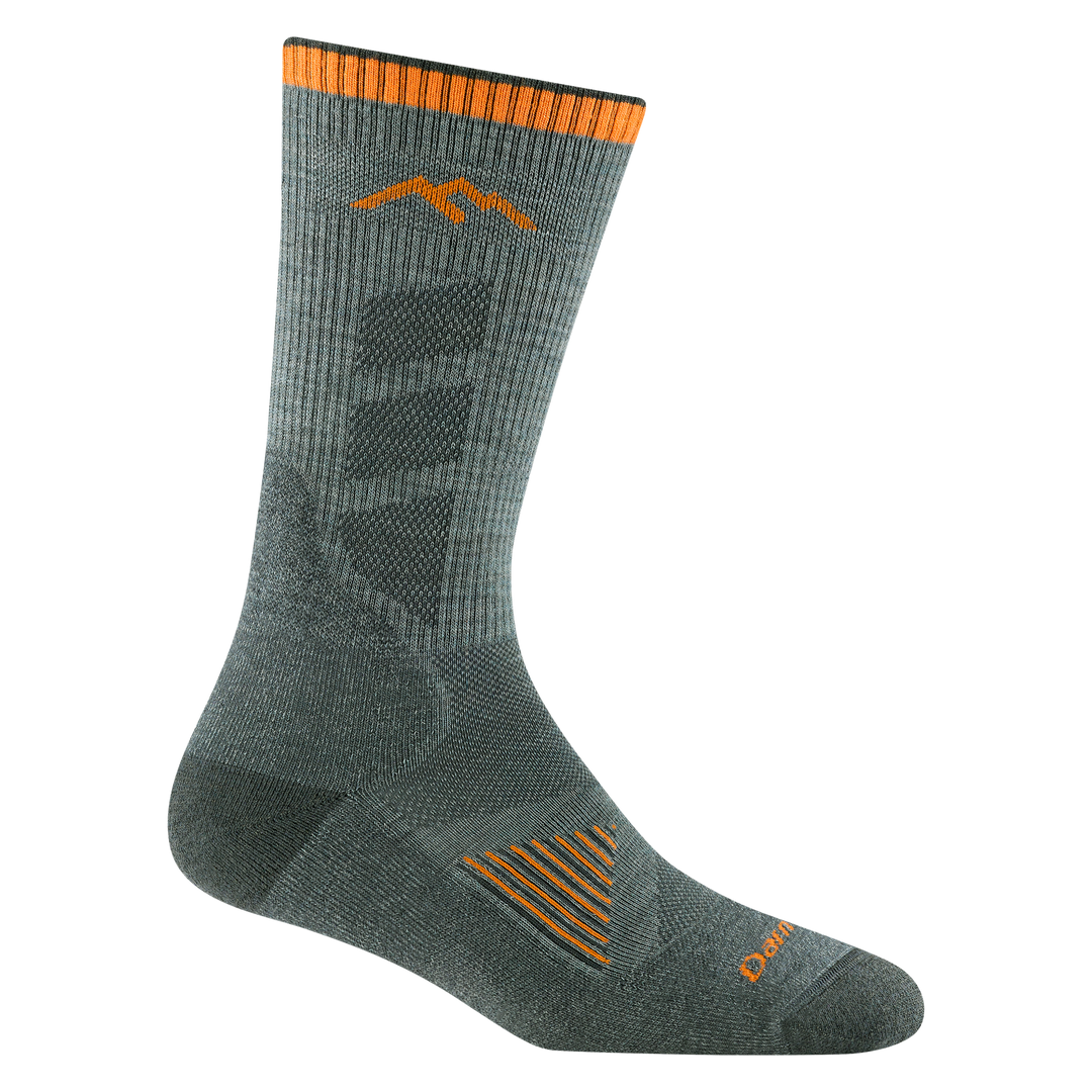 Hunting Boot seafoam socks - right foot view