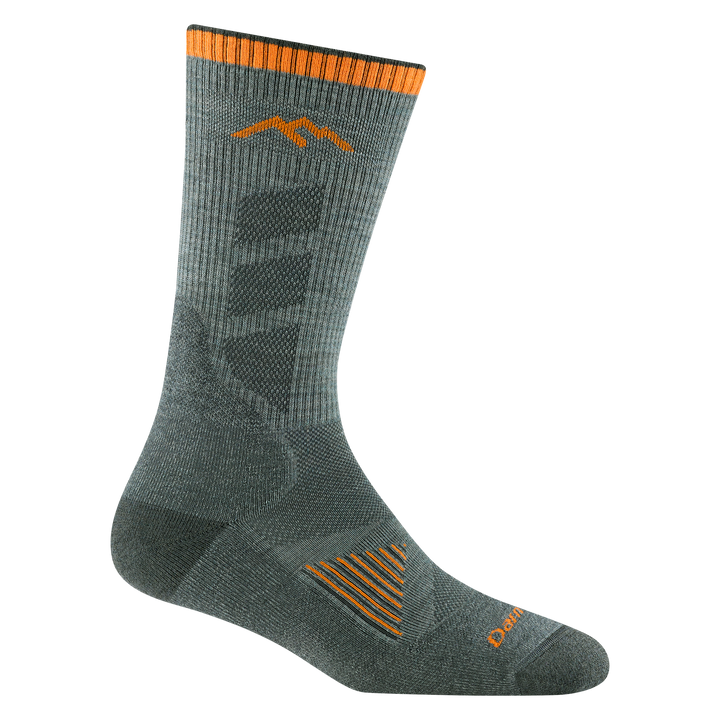 Hunting Boot seafoam socks - right foot view