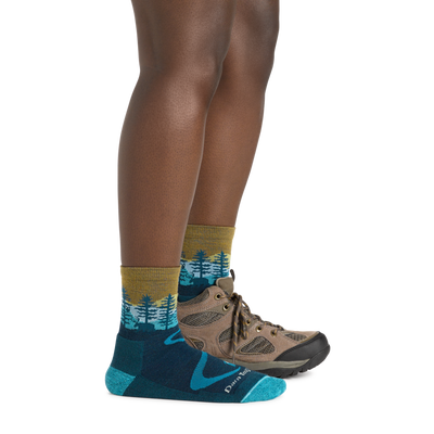 Northwoods Micro Crew Midweight With Cushion Dark Teal | Women's