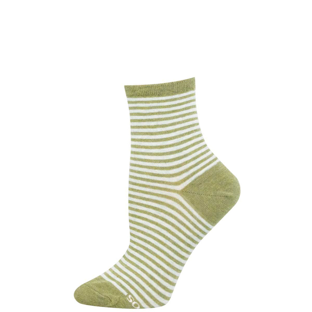 Sailor Stripe green heather socks - product view