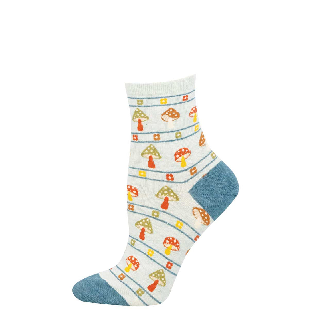 Fungi Fashionista blue heather socks - product view