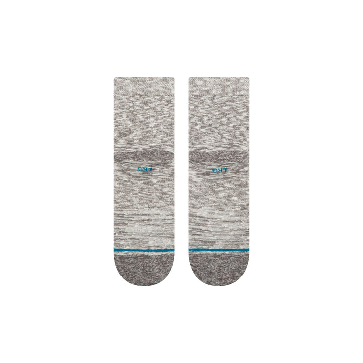 Stance Slub Quarter socks in grey - lifestyle