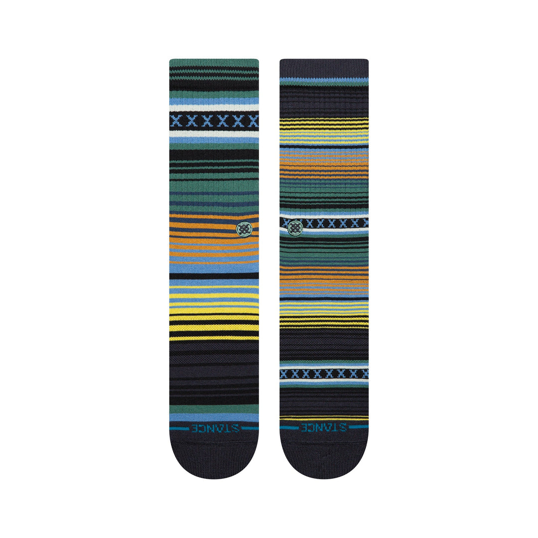 Deep Teal Curren ST crew socks alternate view