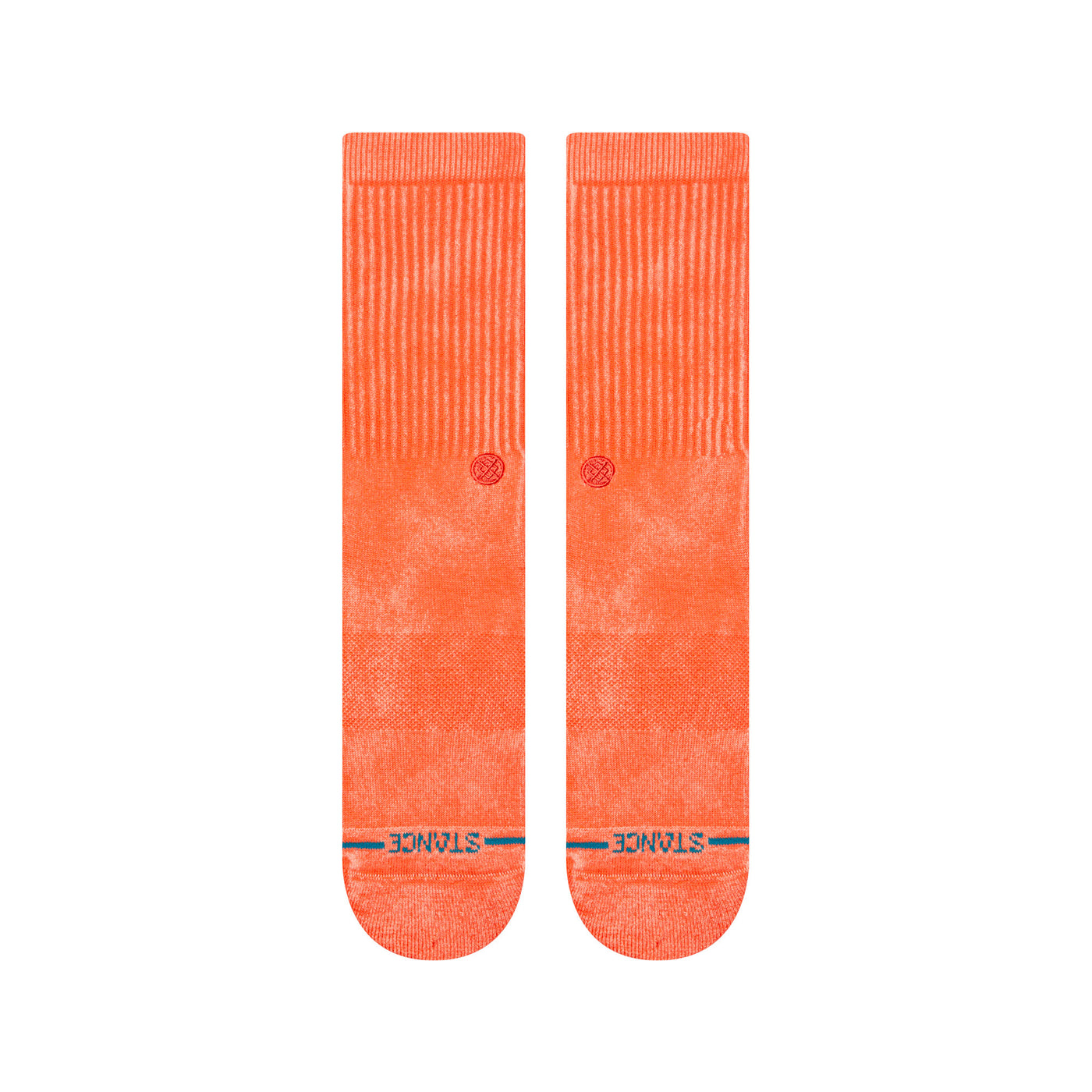 Icon Dye Coral Crew Socks | Women's