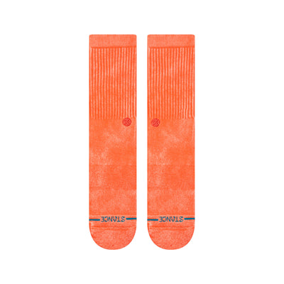 Icon Dye Coral Crew Socks | Women's
