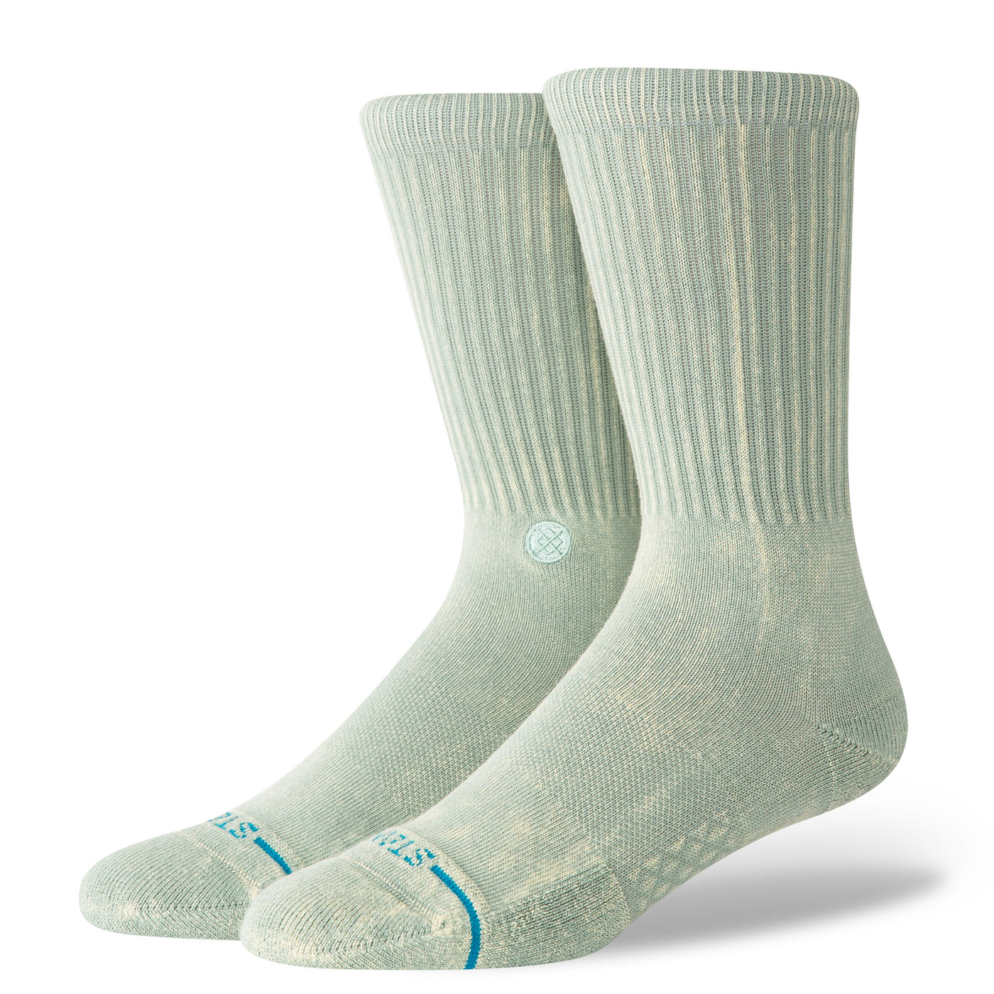 Icon Dyed Seagreen Crew Socks | Men's 