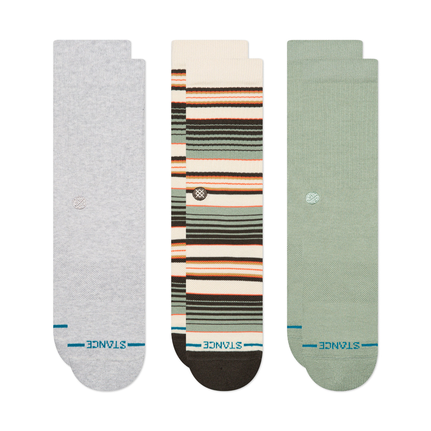 Repeteur Light Heather  3-Pack Crew Socks | Men's