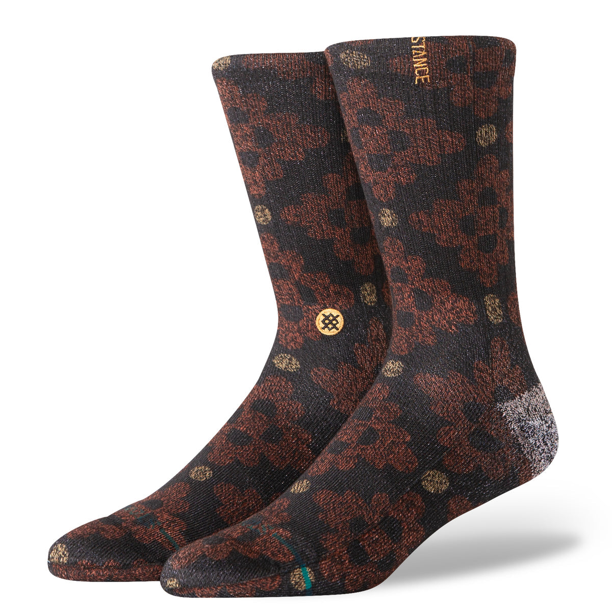 San Lucas Dark Brown Crew Socks | Men's