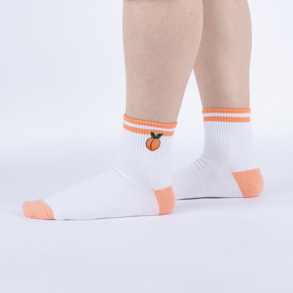 Where my peaches at? Quarter Crew Socks | Women's