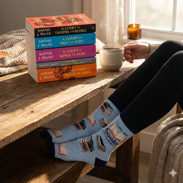 I Like Big Books Socks Crew Socks | Women&