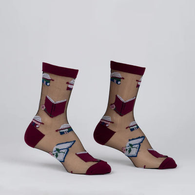 A Novel Idea Sheer Crew Socks | Women's