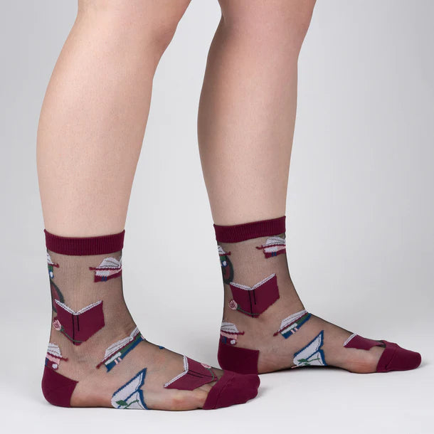 A Novel Idea Sheer Crew Socks | Women's