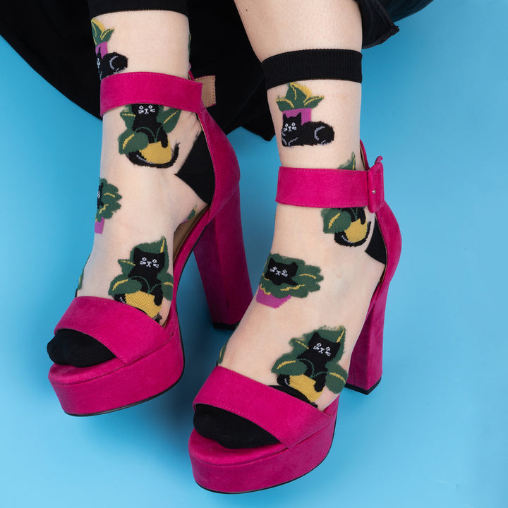 I Do What I Want Sheer Crew Socks | Women&