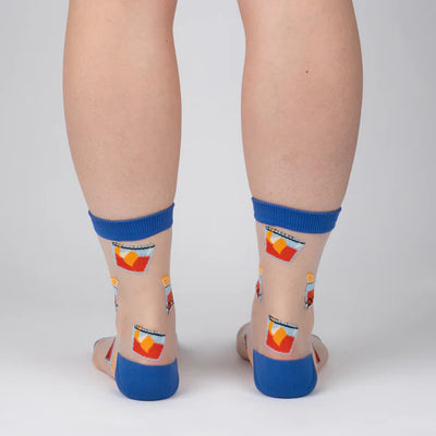 You're Never Lonely with a Negroni Sheer Crew Socks | Women's