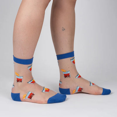 You're Never Lonely with a Negroni Sheer Crew Socks | Women's