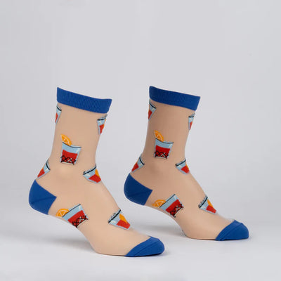 You're Never Lonely with a Negroni Sheer Crew Socks | Women's