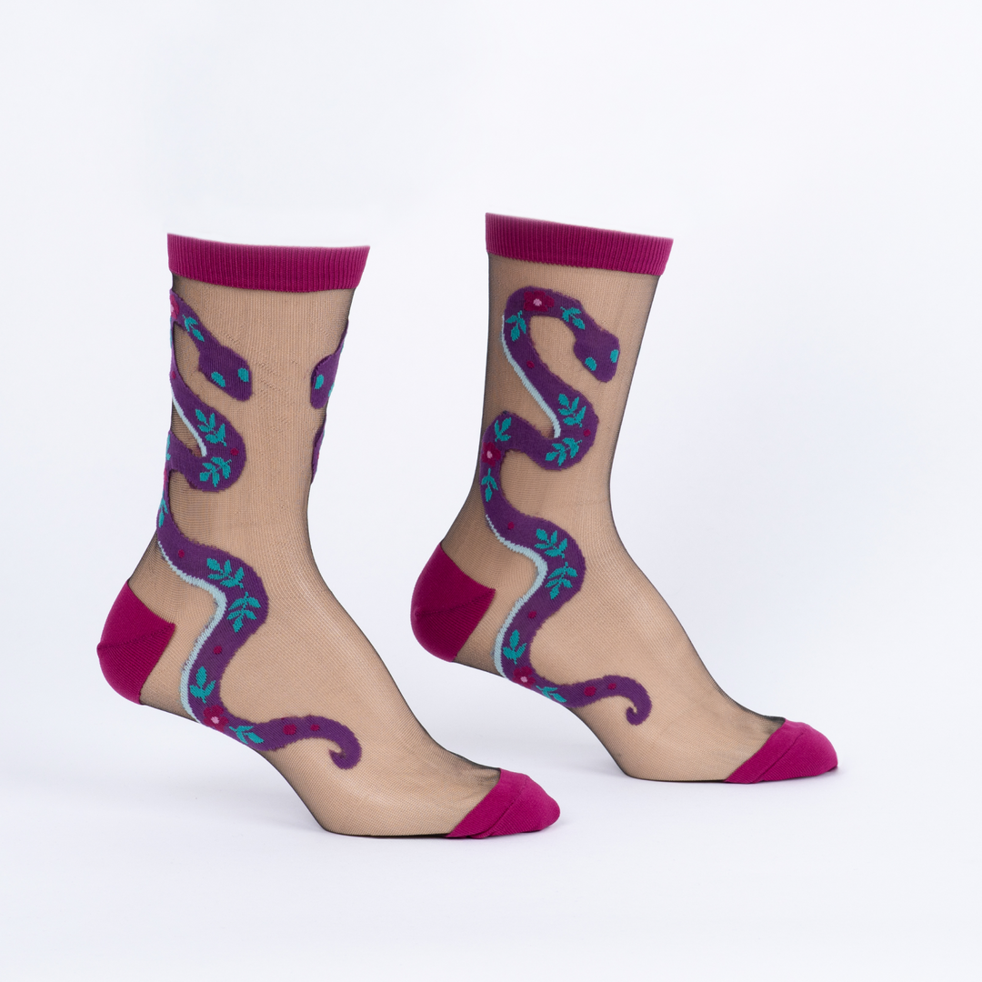 For Goodness Snake Crew Socks | Women&
