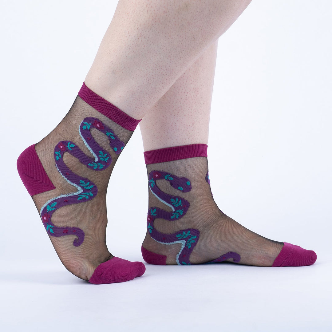 For Goodness Snake Crew Socks | Women&