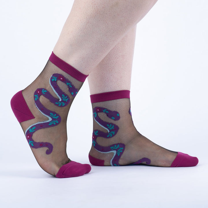 For Goodness Snake Crew Socks | Women&