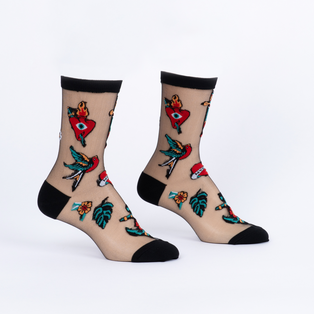 Piece of My Heart Crew Socks | Women&