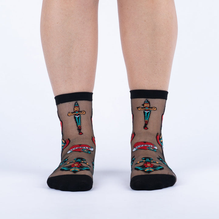 Piece of My Heart Crew Socks | Women&