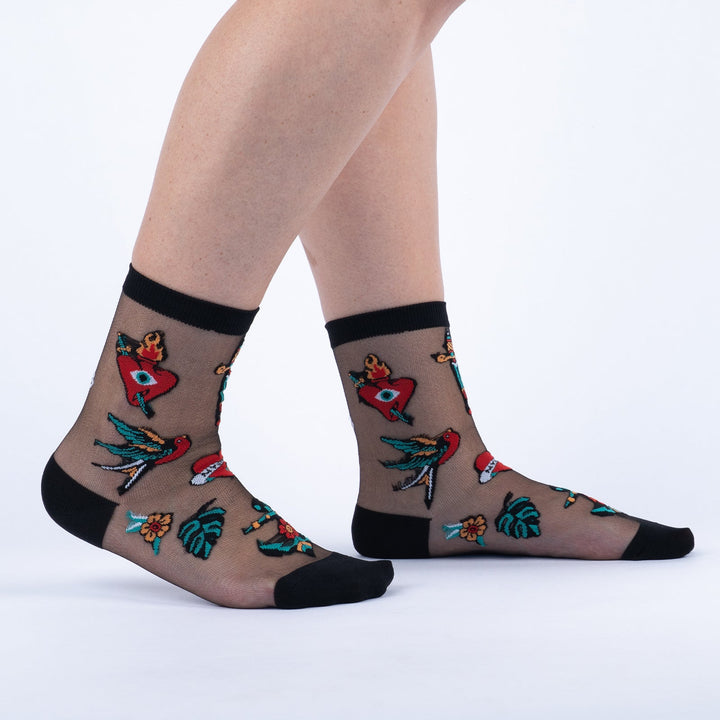 Piece of My Heart Crew Socks | Women&