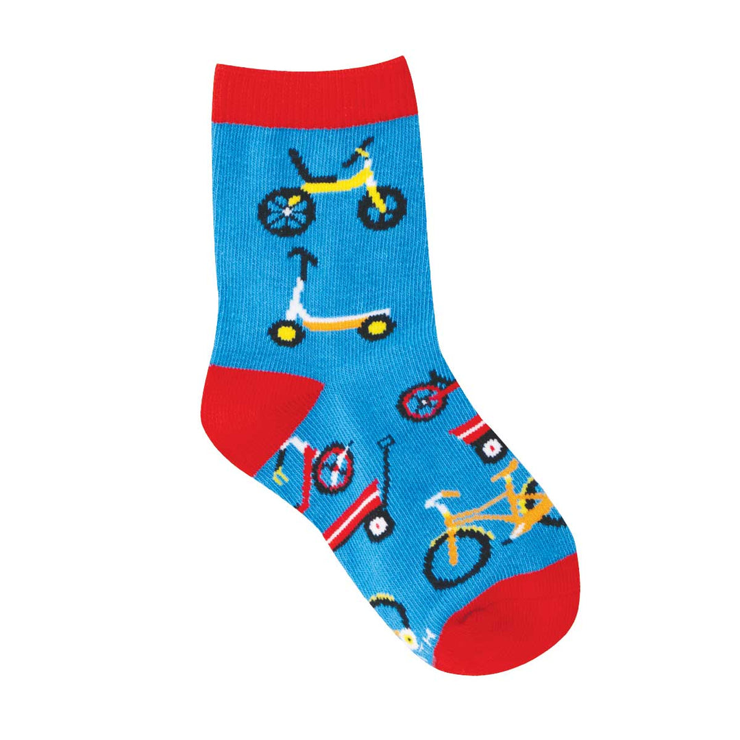 Wheelie Fun blue socks - product view