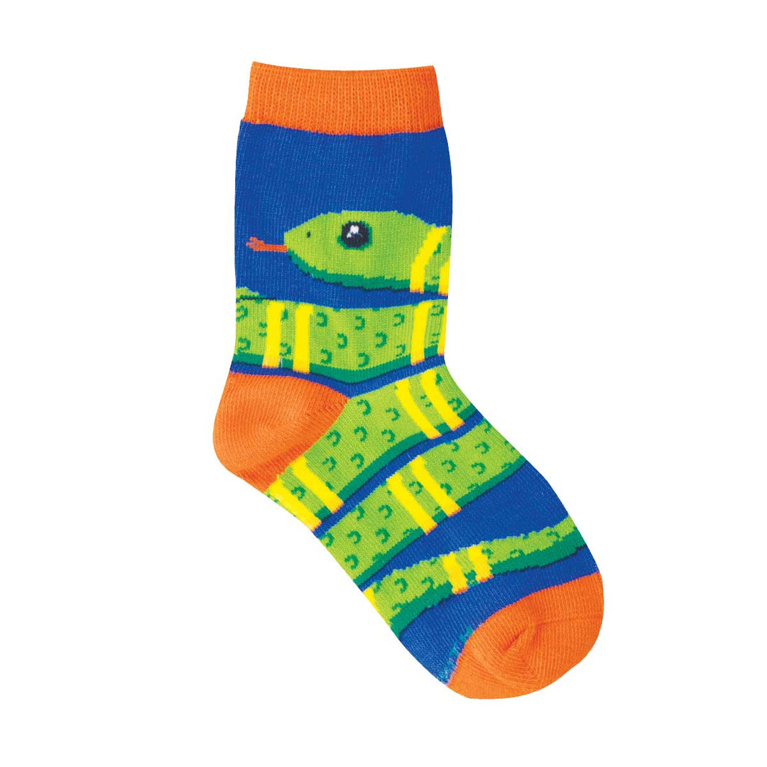 There's a Snake in My Shoes blue socks - product view
