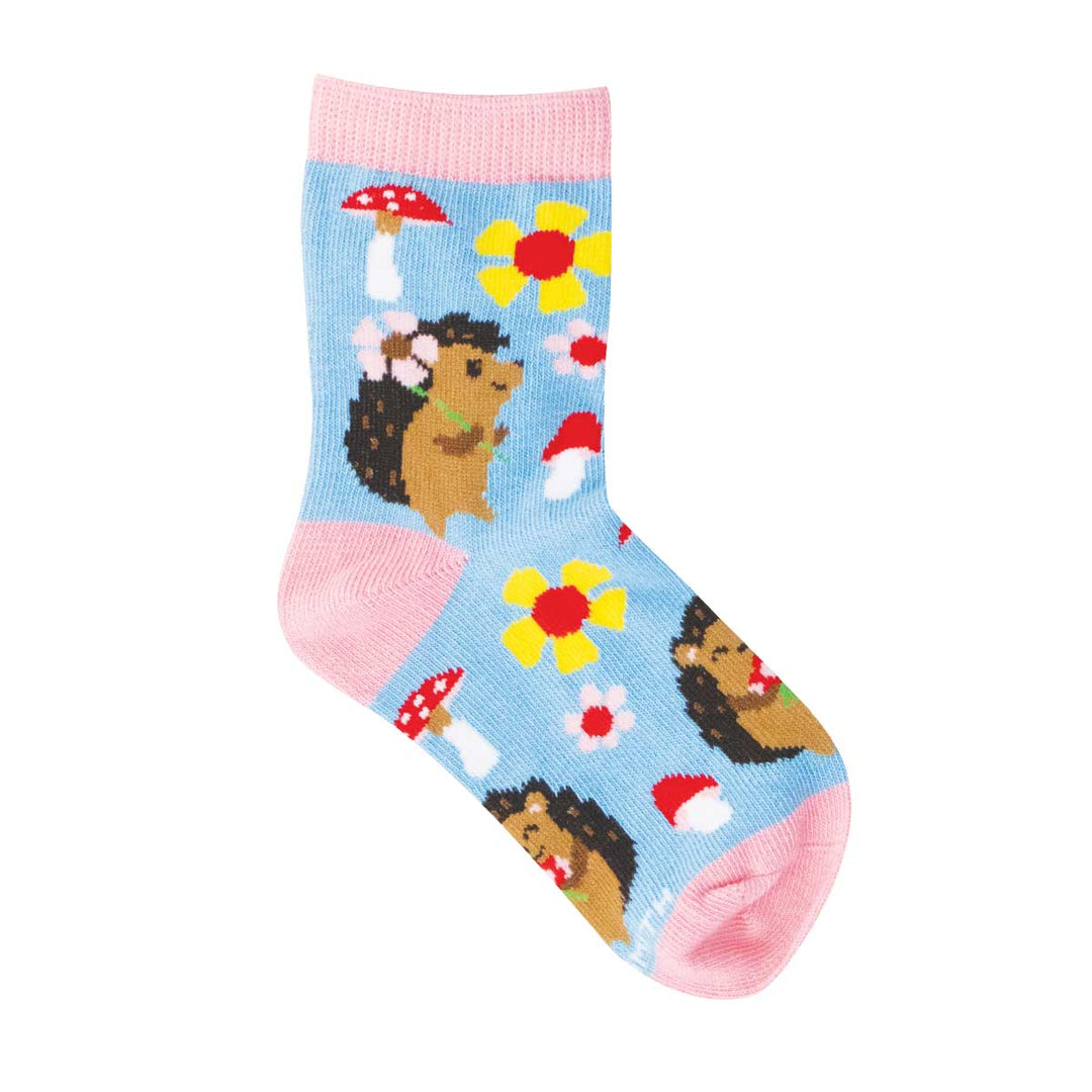 Hedgie Floral blue socks - product view