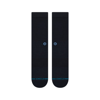 Extended Size Icon Dark Navy Crew Socks | Men's