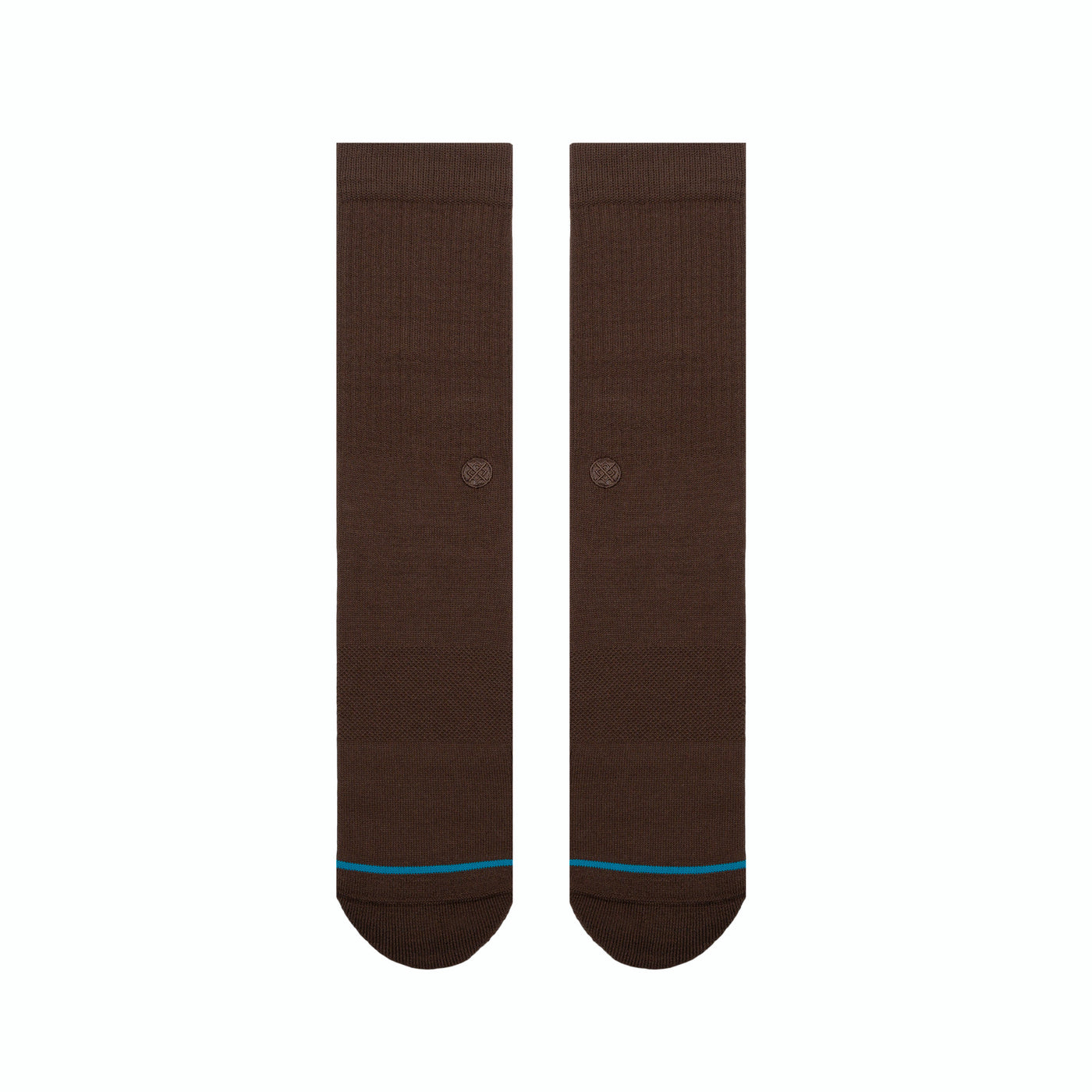 Icon Brown Crew Socks | Men's