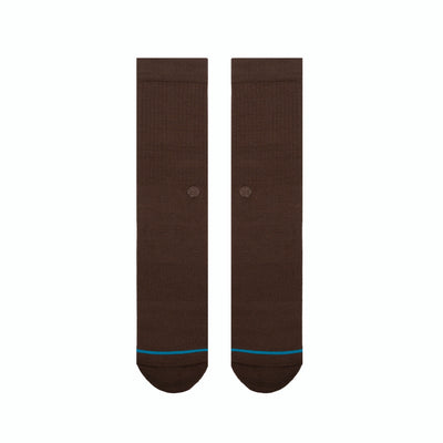Icon Brown Crew Socks | Men's