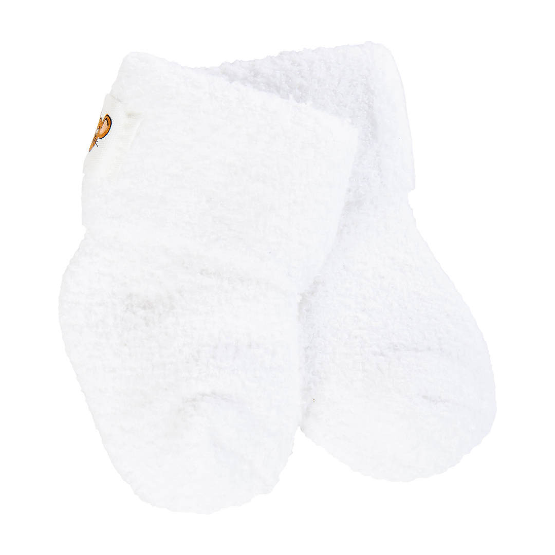 Cloud Cozy Cuff Infant Crew socks in soft white