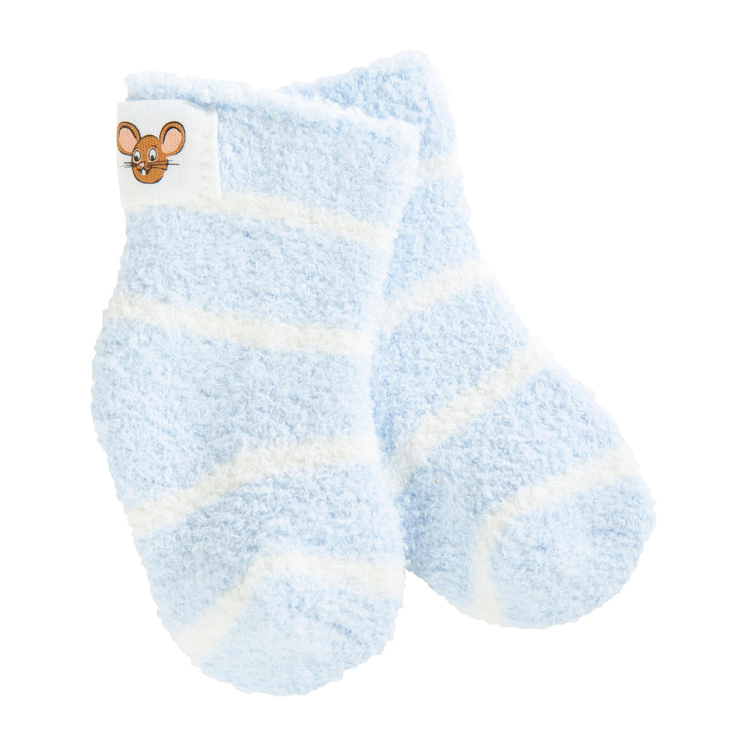 Oxford Stripe Snug Infant Cozy Crew socks