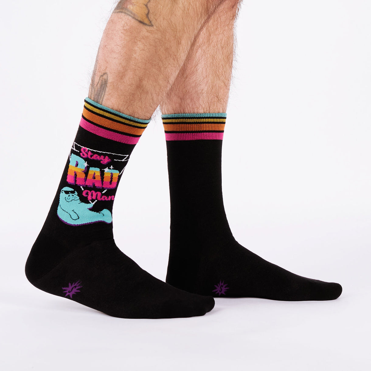 Stay Rad, Man Crew Socks | Men's