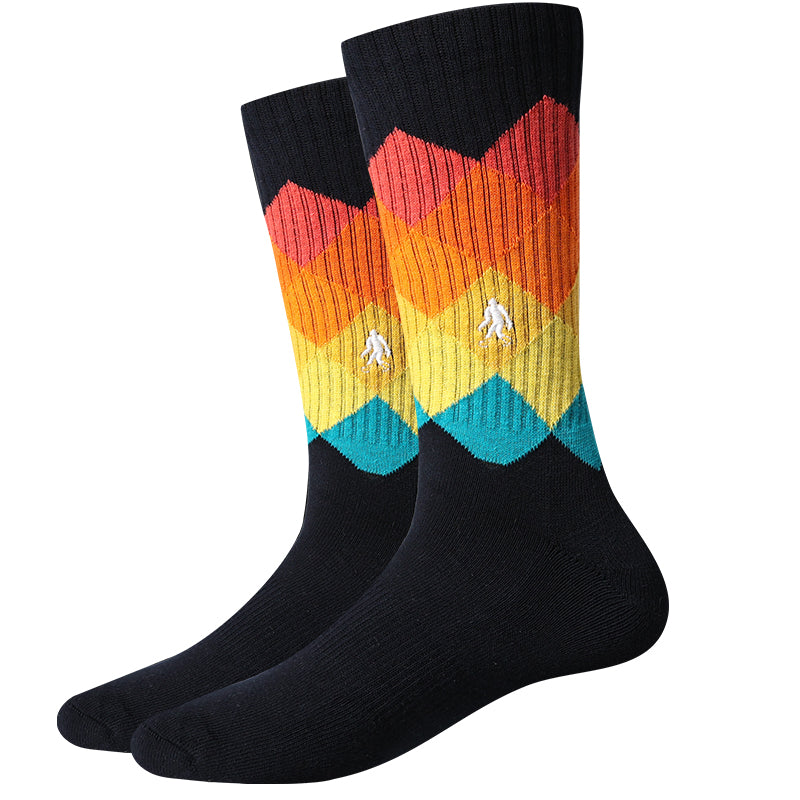 Retro Sunset Crew Socks | Men&