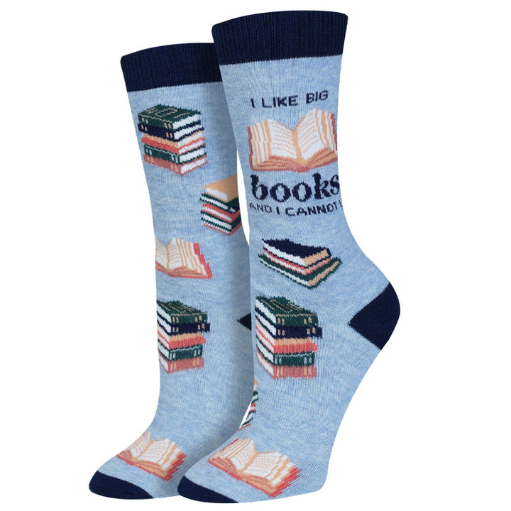I Like Big Books Socks Crew Socks | Women&
