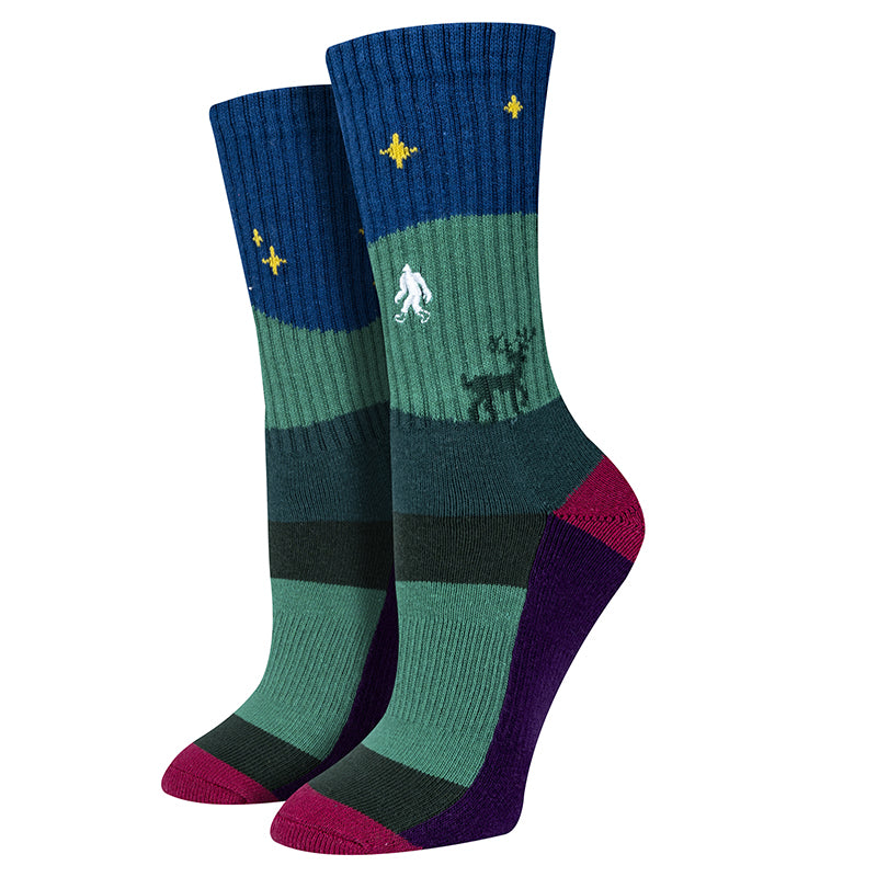 Night Sky Crew Socks | Women&