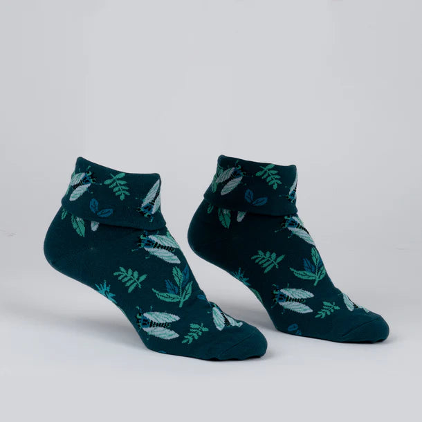 The Buzz About Cicadas Turn-Cuff Crew Socks | Women's