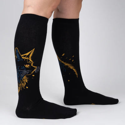 STRETCH-IT Night Cat Knee High Socks | Women's