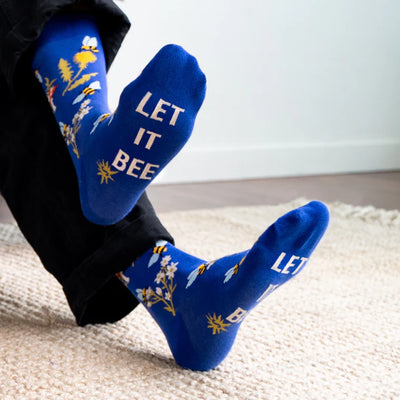 Let It Bee Crew Socks | Men's