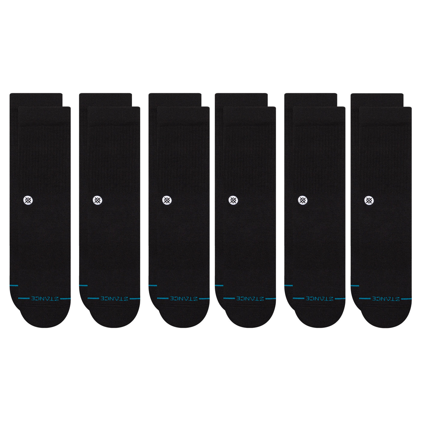 Origin 6-Pack Black Crew Socks | Men's