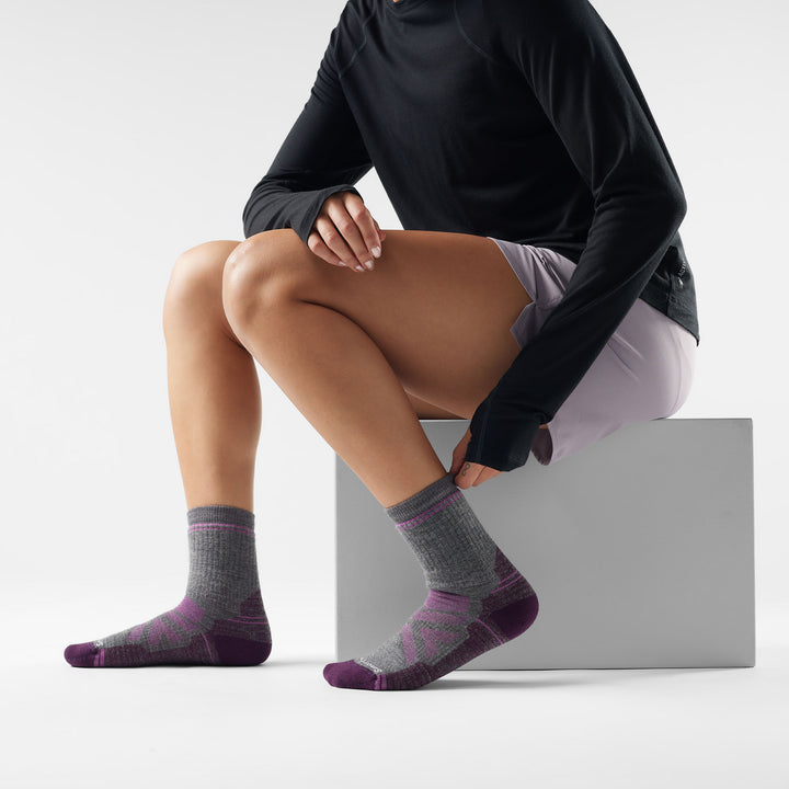 Smartwool Hike Full Cushion Crew Socks in Medium gray