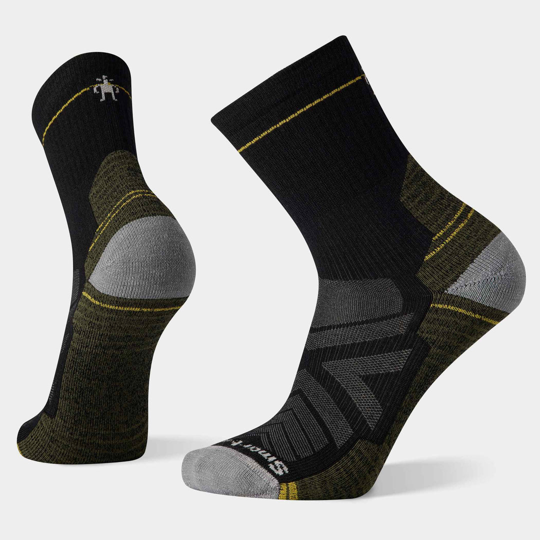 Smartwool Hike Light Cushion Mid Micro Crew Socks in Black - right foot view